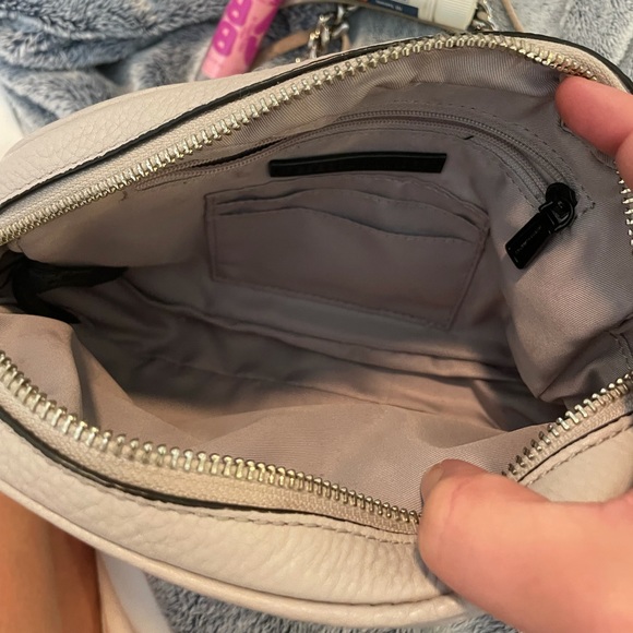 Rebecca Minkoff Blythe Grey Leather Crossbody - Picture 6 of 8